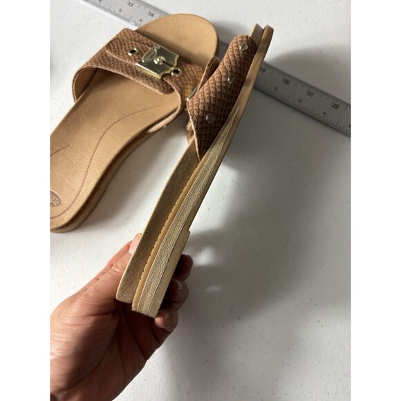 Dr. Scholl's Buckle Slide Sandal Originalist Honey Snake Sz 6 - Picture 4 of 14